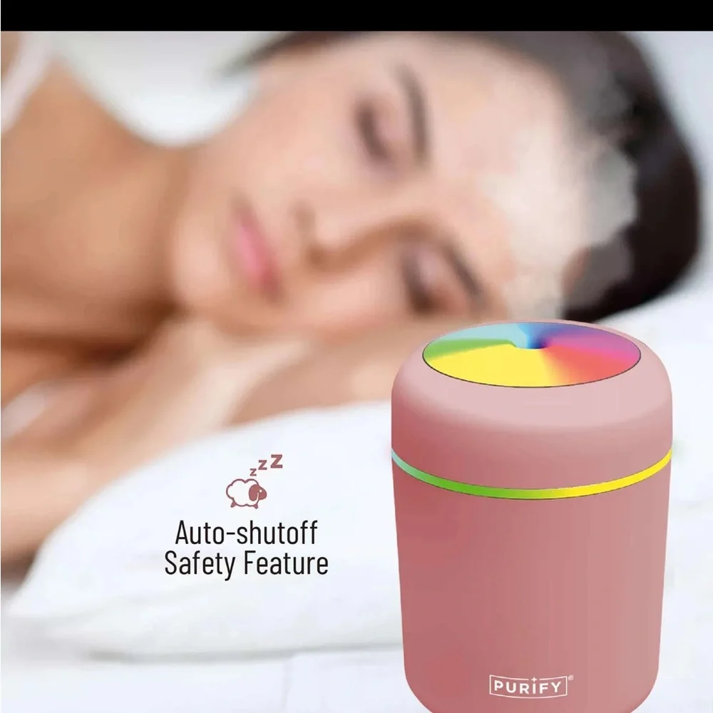 Pink Purify Humidifier with LED Light - Picture 5 of 9